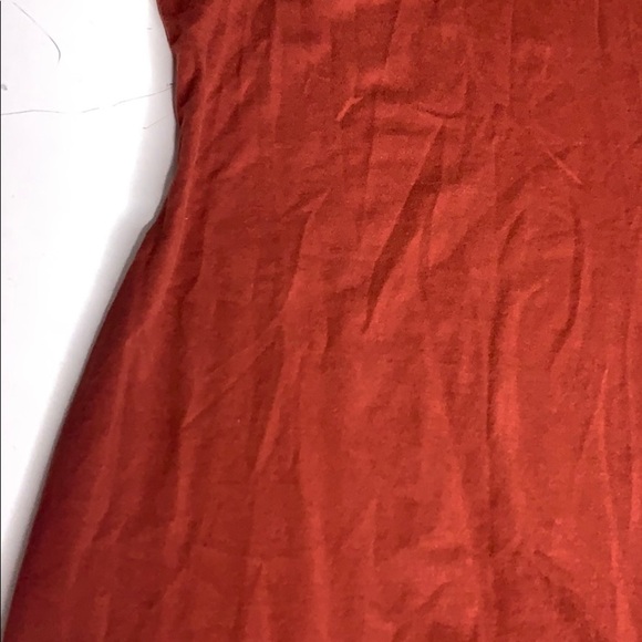 H&M Basic Short Sleeve Brick Red T-shirt Dress mini women’s small - Picture 5 of 6